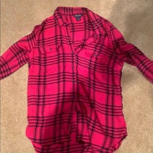 Red and black plaid flannel